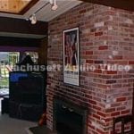 TV on Brick Fireplace-1