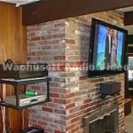 TV on Brick Fireplace-2